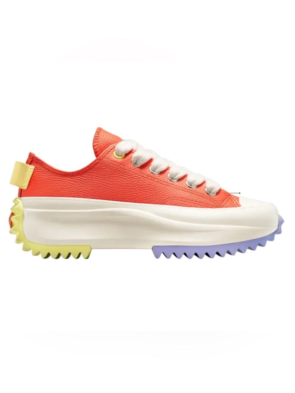 CONVERSE Run Star Hike Platform Low 'Color Pop - Vermillion Red' leather shoes 7